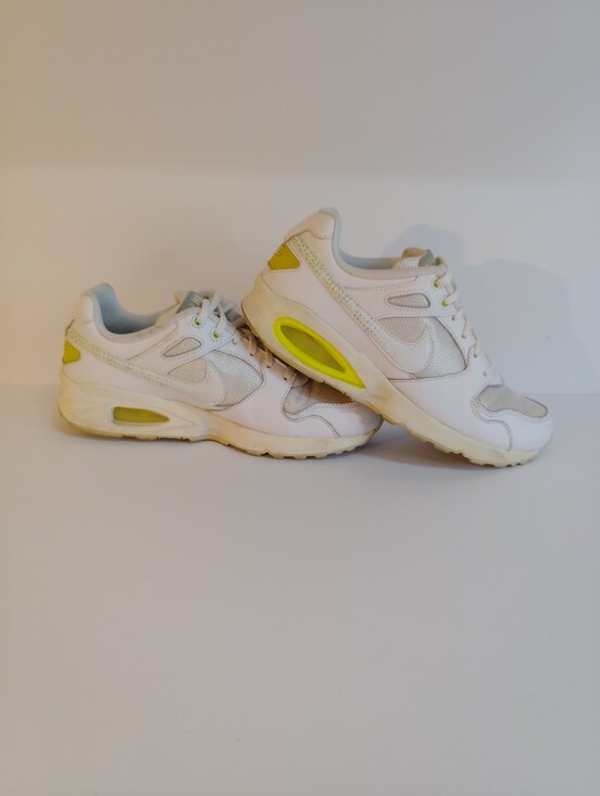Nike Shoes - Nike Women's White Sneakers with Yellow Accents
